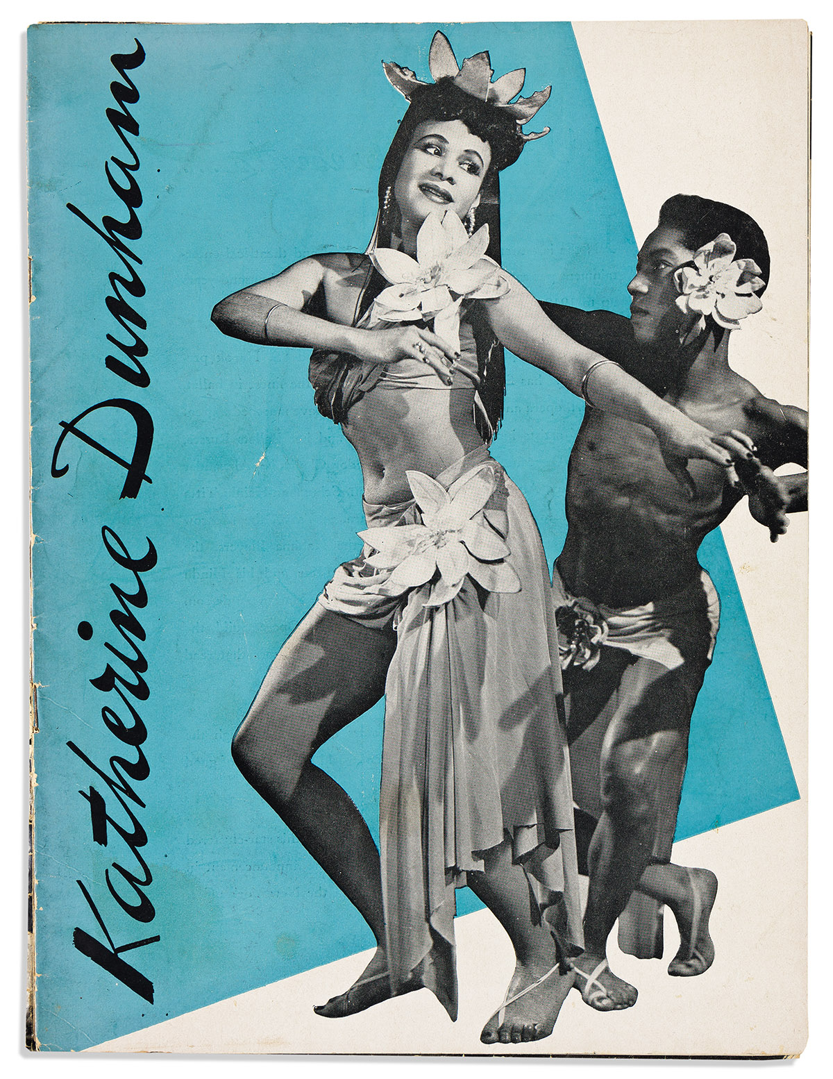 (ENTERTAINMENT--DANCE.) Group of 3 Katherine Dunham programs, one of them signed and inscribed.